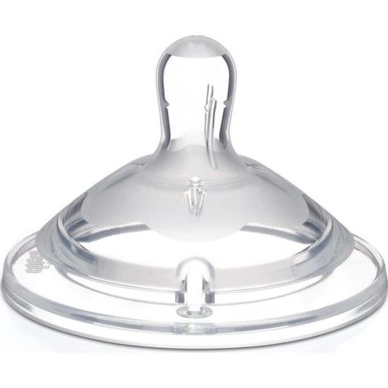 Chicco Dudlík na láhev Natural Feeling silikon, rychlý průtok 2ks, 6m+