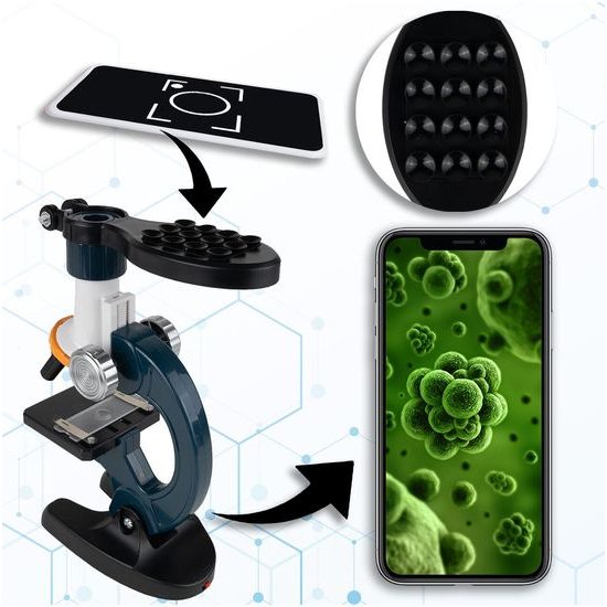 Dětský mikroskop na baterie s propojením na telefon Optic Microscope