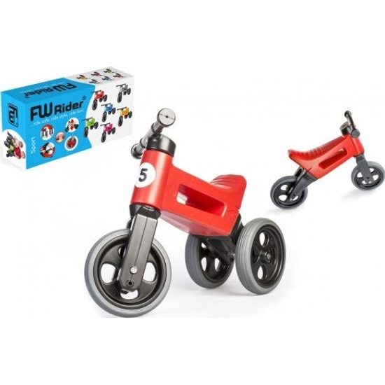 Odrážedlo FUNNY WHEELS Rider Sport červené 2v1