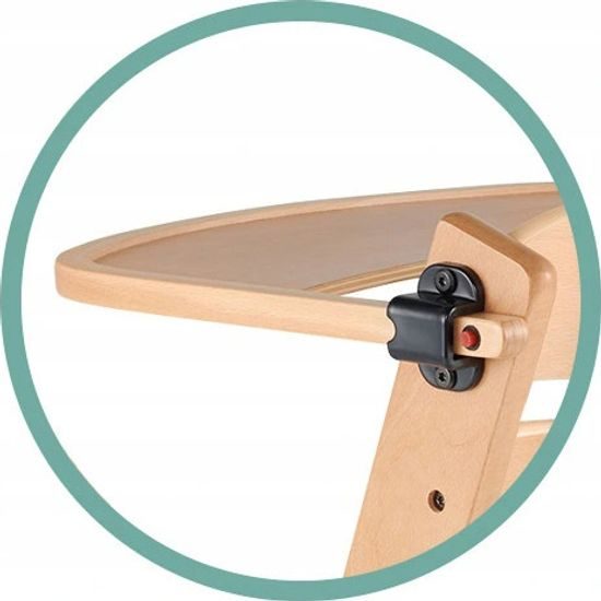 Jídelní židlička Kinderkraft Enock přírodní