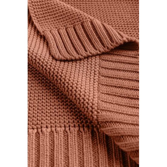 Sensillo Dětská deka bambusovo-bavlněná 80x100 cm korálová