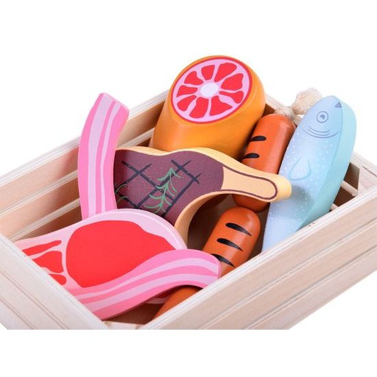 Dřevěné potraviny v bedýnce Wooden Box