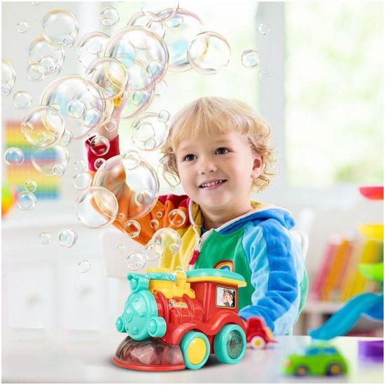 Lokomotiva s bublifukem a melodiemi Happy Train