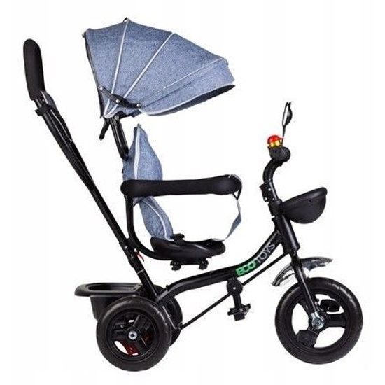 Ecotoys dětská tříkolka s otočným sedadlem Trike 2v1 šedá