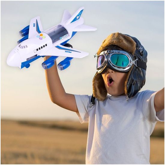 Interaktivní letadlo s autíčky, světly a zvuky A380