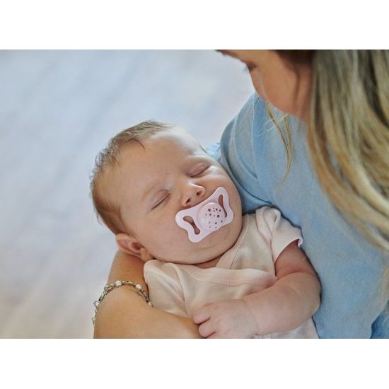 Physio Micro Silikonový dudlík - růžový 2ks