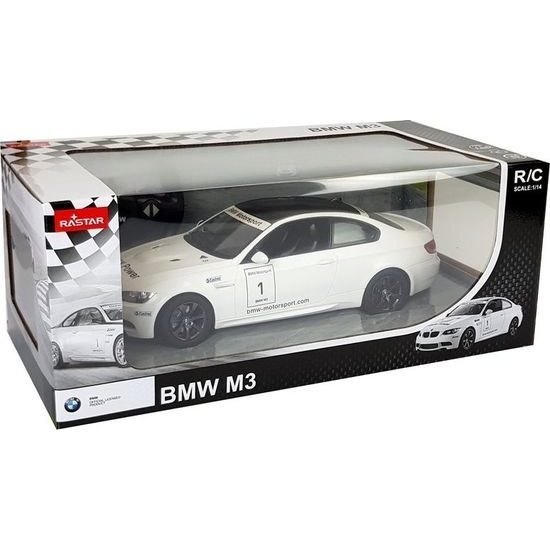 Auto R/C BMW M3 Rastar 1:14 bílá