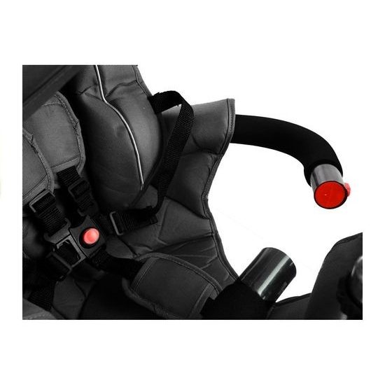 ROZBALENO Majlo Toys oboustranná tříkolka s nafukovacími koly PRO700 černá