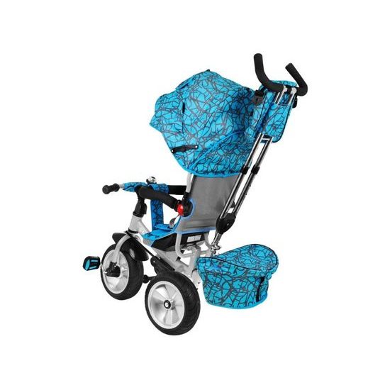 Majlo Toys dětská tříkolka Storm s gumovými koly modrá