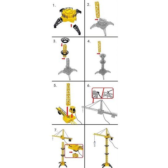XXL jeřáb na dálkové ovládání Cheetah Crane 128 cm