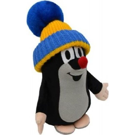 Krtek s kulichem modro-žlutým - Baby stojící