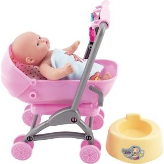 Miminko/panenka v kočárku s doplňky