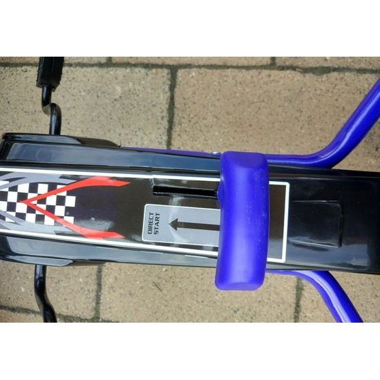 Dětská šlapací motokára s nafukovacími koly Formule 15 modrá