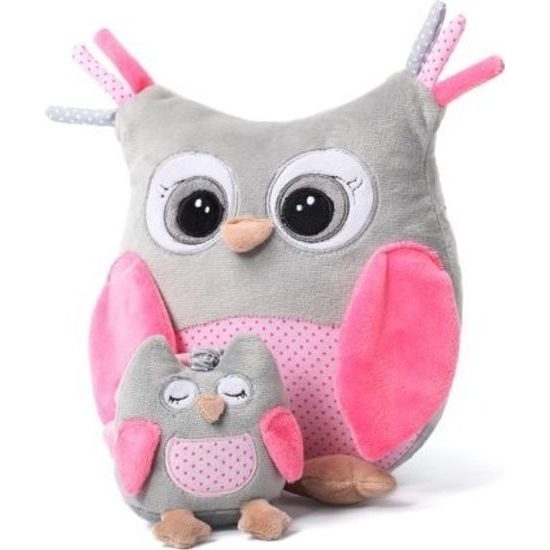 BabyOno Plyšová hračka s chrastítkem Owl Sofia small