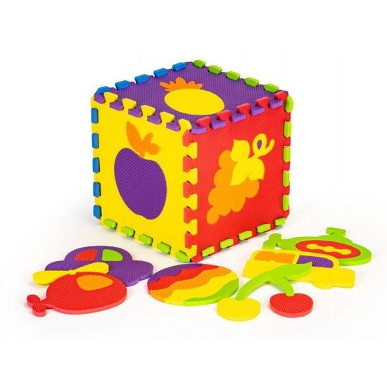 Ecotoys XXL pěnová puzzle hrací deka Happy Fruit