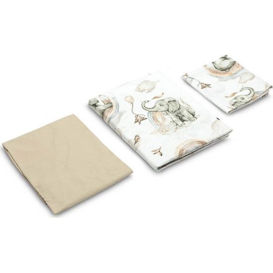 Dětská sada do postýlky polštář a peřina 3ks Sloní sen