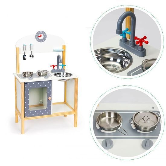 Ecotoys dětská dřevěná kuchyňka Little Chef