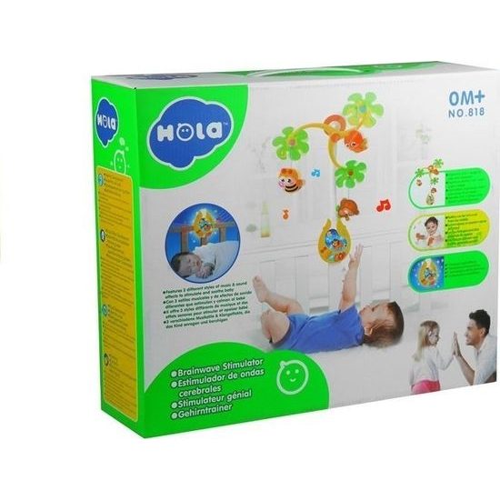 Hrací kolotoč nad postýlku - zelený