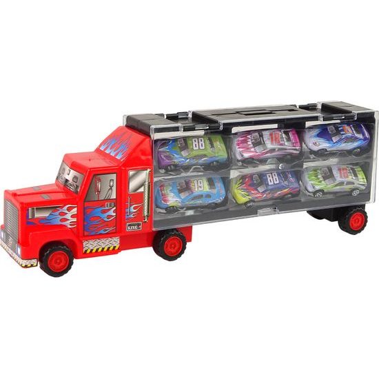 Sada kamionu a závodních aut 6 ks