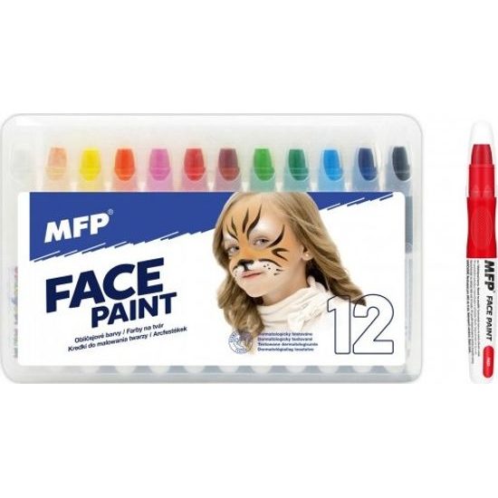 Barvy na obličej a tělo 12ks