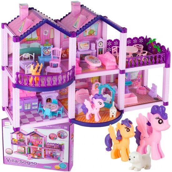 Domeček pro panenky Sogno Villa s příslušenstvím