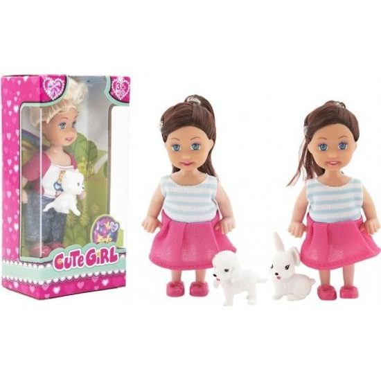 Panenka s mazlíčkem - mix 3 druhy