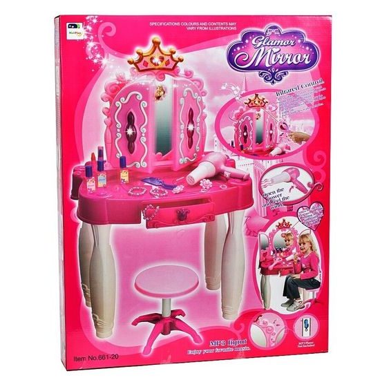 POŠKOZENÝ OBAL Doris dětský toaletní stoleček Kouzelné zrcadlo