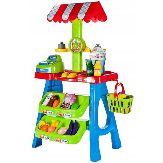 Dětský prodejní stánek s příslušenstvím 30 součástí Market Stall