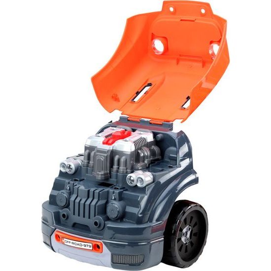 Dětská sada pro automechanika- dílna oranžová