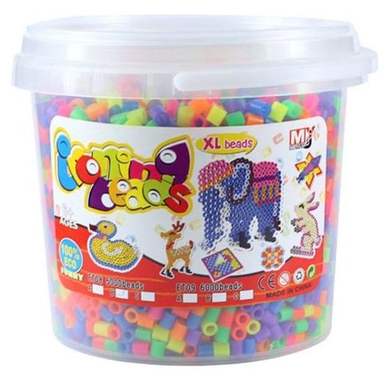 XL neónové korálky na žehlenie Iron Beads 5000 kusov priemer 0,9 cm