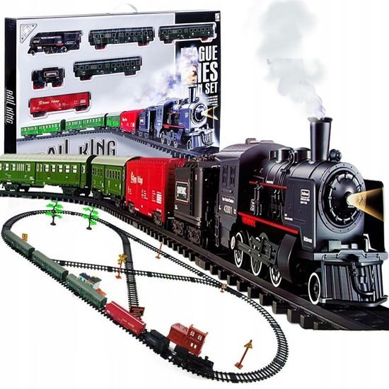 Doris vláčkodráha na baterie s kouřovými a světelnými efekty Rail King
