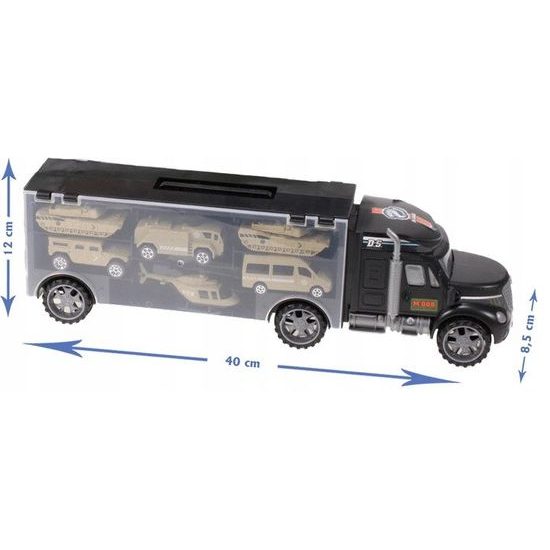 Nákladní auto s autíčky, helikoptérou a tanky Special Forces