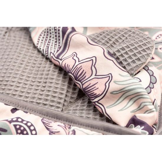 Sensillo Zavinovačka do autosedačky wafel růžová grafity