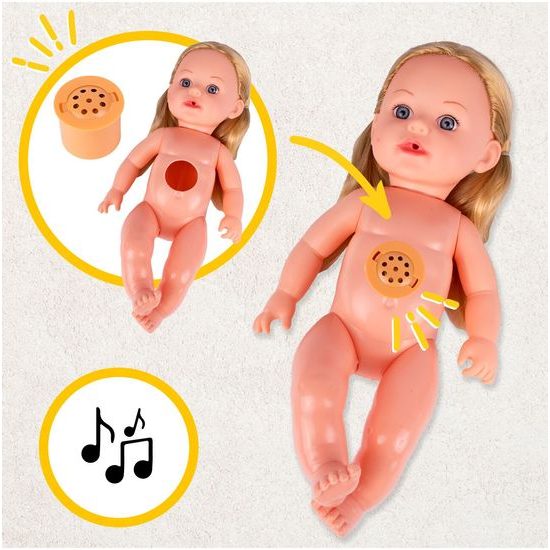 Interaktivní mluvící panenka s příslušenstvím Lucky Doll 33 cm