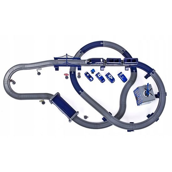 Doris policejní vláčkodráha na baterie 92 dílků Police Train