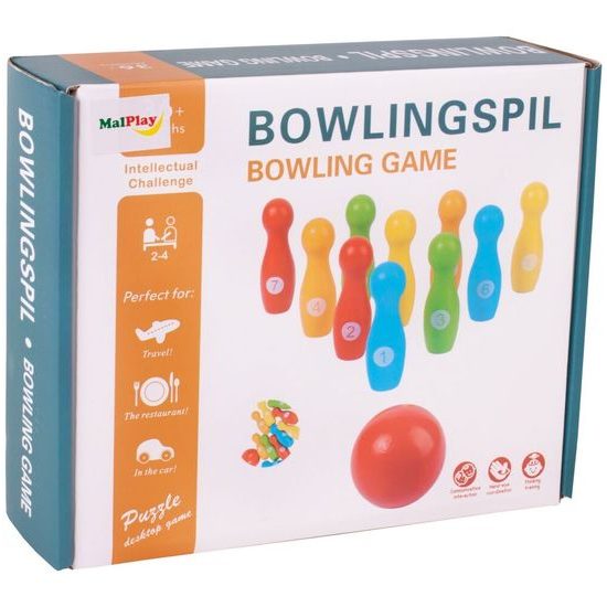 Dětské dřevěné kuželky Bowling Spill