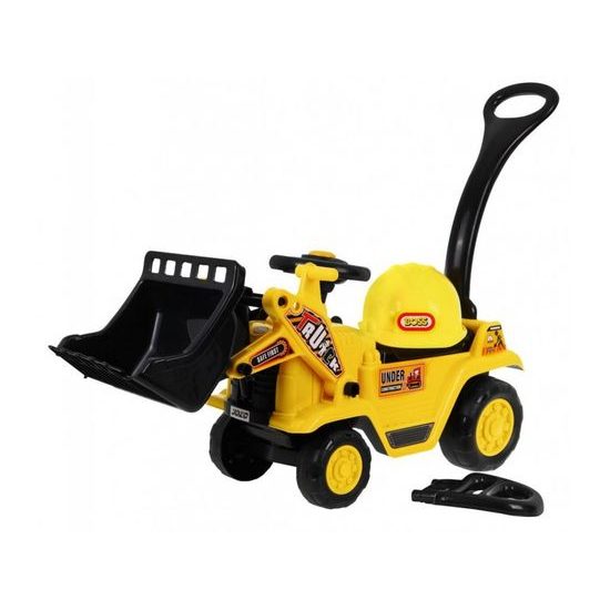 Odrážedlo Nakladač s vodící tyčí 2v1 s helmou