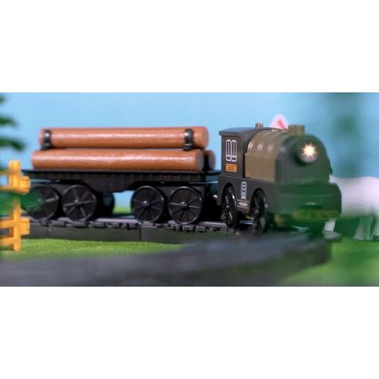 Doris vláčkodráha na baterie s příslušenstvím 66 dílků Electric Train