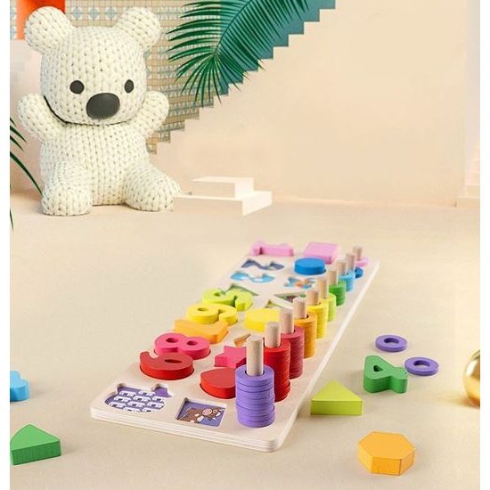 Ecotoys dřevěné edukační počítadlo Wooden Sorter