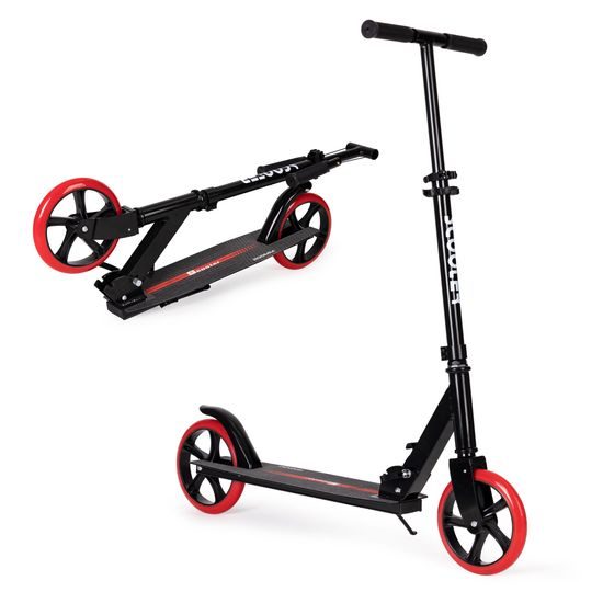 Ecotoys dětská skládací koloběžka s hliníkovým rámem Black Scooter