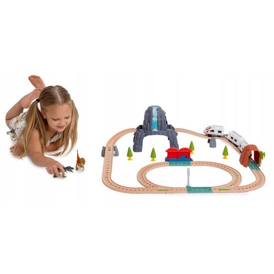 Doris vláčkodráha na baterie s dinosaury Smart Train