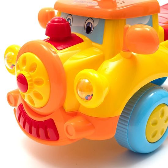 Baby Mix dětské odrážedlo Vláček se zvukem žluté
