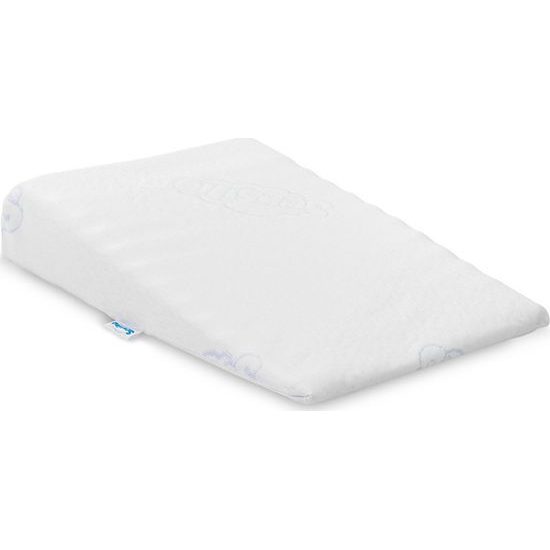 Kojenecký klínový polštář do kočárku 30x37 cm bílý