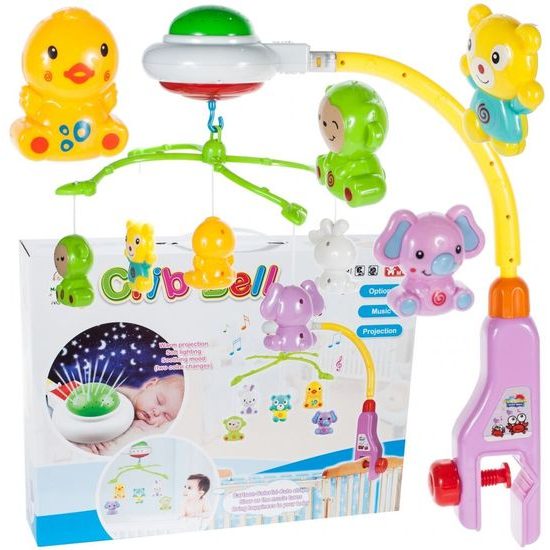 Doris kolotoč nad postýlku s projektorem Crib Bell