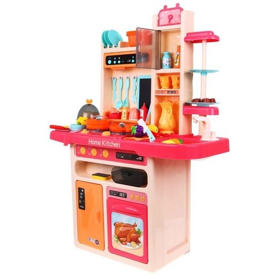 Doris dětská kuchyňka XXL se zvuky a tekoucí vodou - růžová