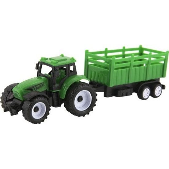 Traktor s vlekem - na volný chod - mix 2 barvy