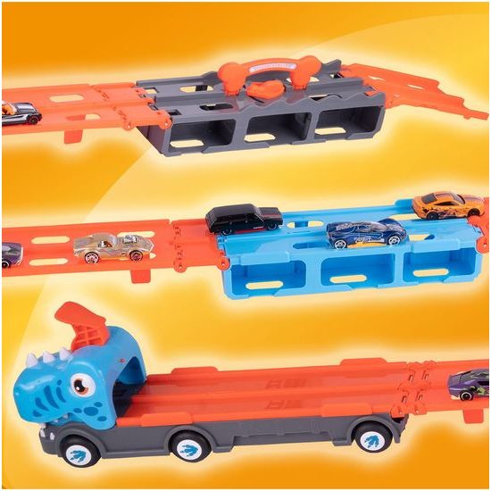 Nákladní auto se 6 autíčky a odpalovačem Speedway Hauter