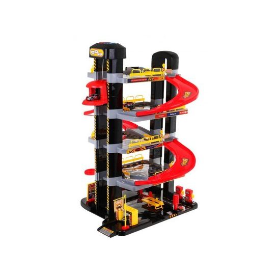 Majlo Toys parkovací XXL garáž s výtahem na baterie + 5 autíček Big Garage