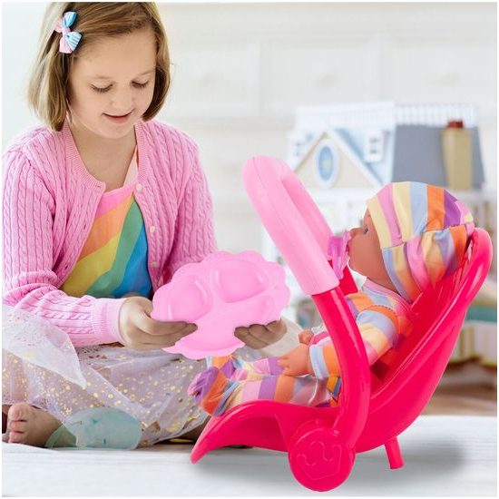 Panenka Sweet Doll 30 cm s jídelní židličkou a dalším příslušenstvím