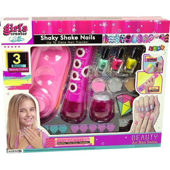 Sada na nalakování nehtů s dávkovačem třpytek